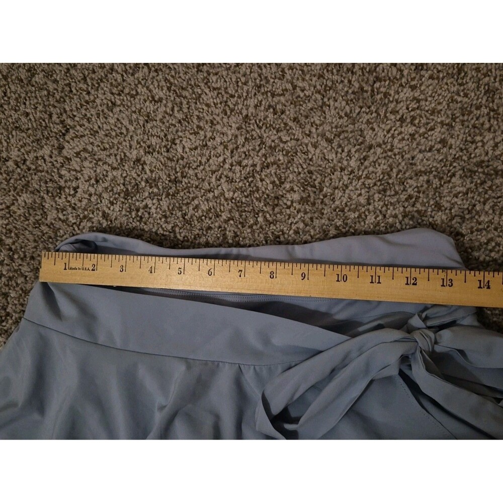 Halara Blue Tie cover-up Tennis Skirt Medium Pickleball Baby Blue - Picture 4 of 7